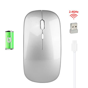 Wireless 2.4G Rechargeable Charging Mouse Ultra-Thin Silent Mute Office Notebook Mice Opto-electronic For Home Office